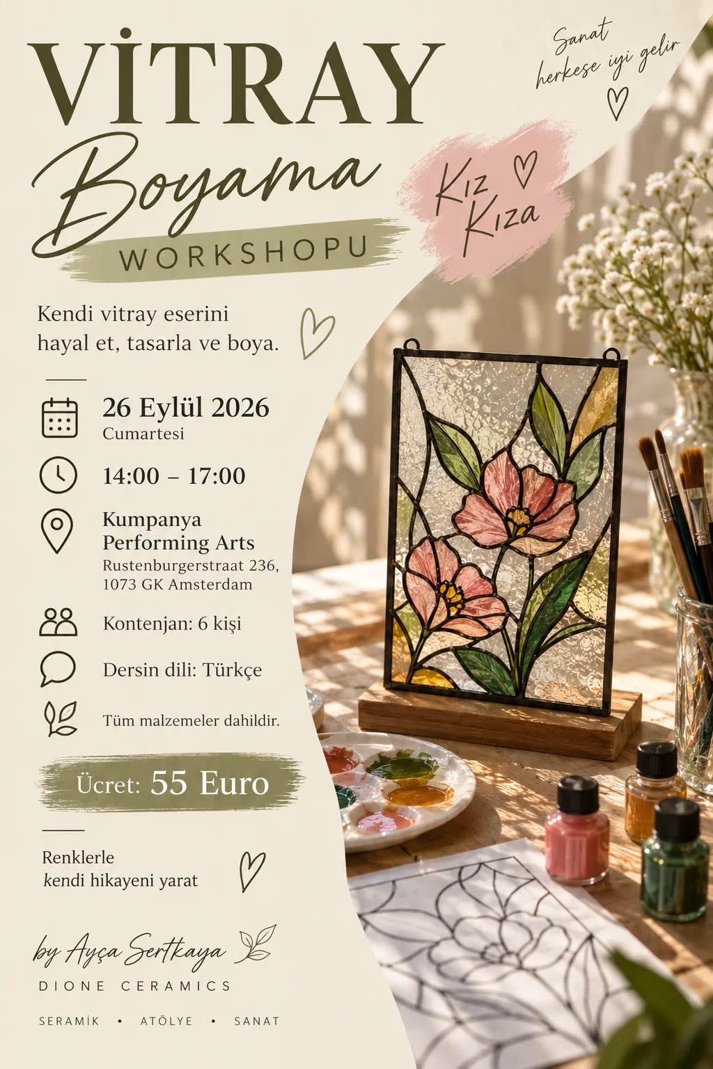 Vitray boyama workshop 