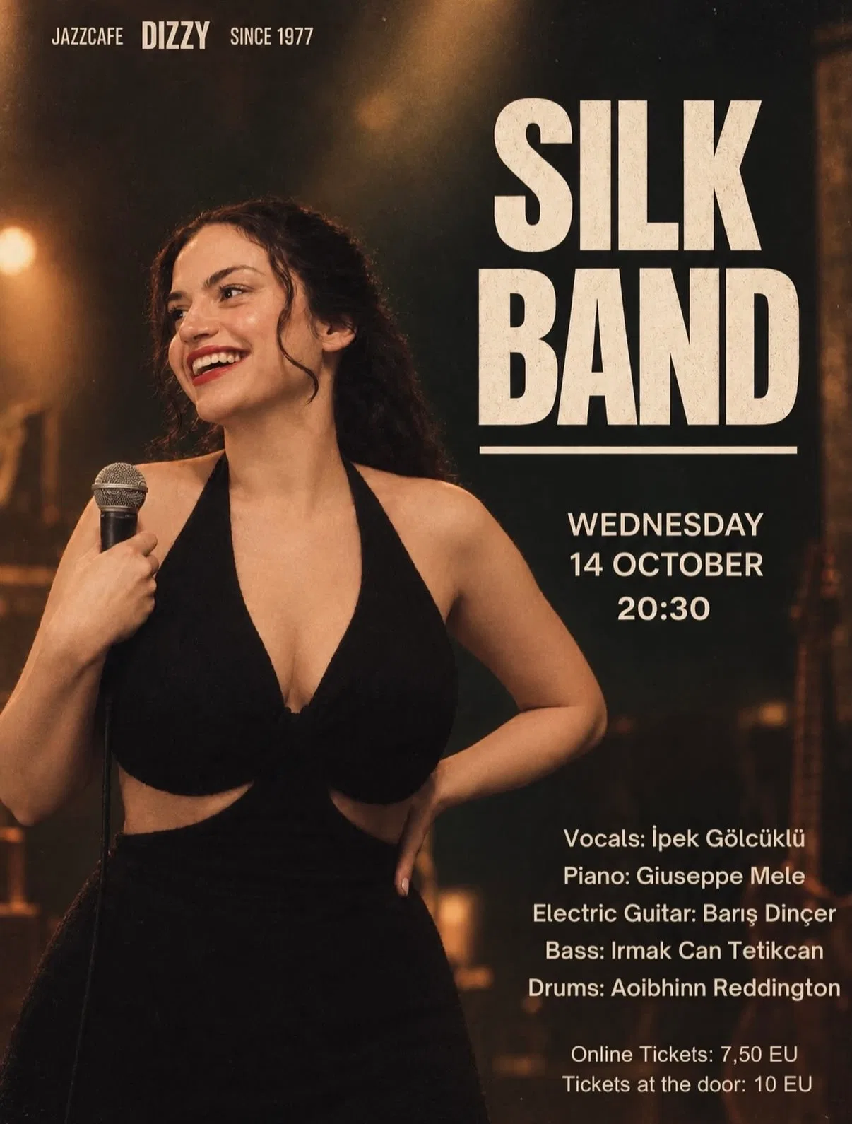Silk Band Live Show — October 14 at Jazz Café Dizzy, Rotterdam 🎷✨