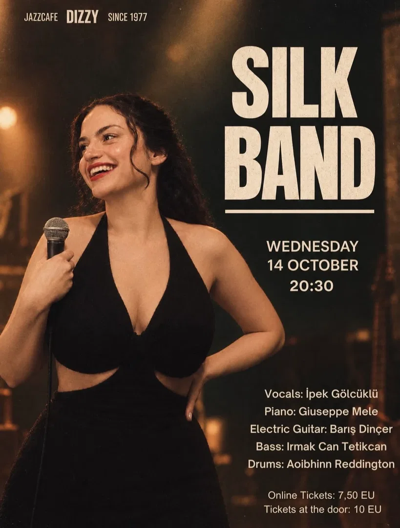 Silk Band Live Show — October 14 at Jazz Café Dizzy, Rotterdam 🎷✨