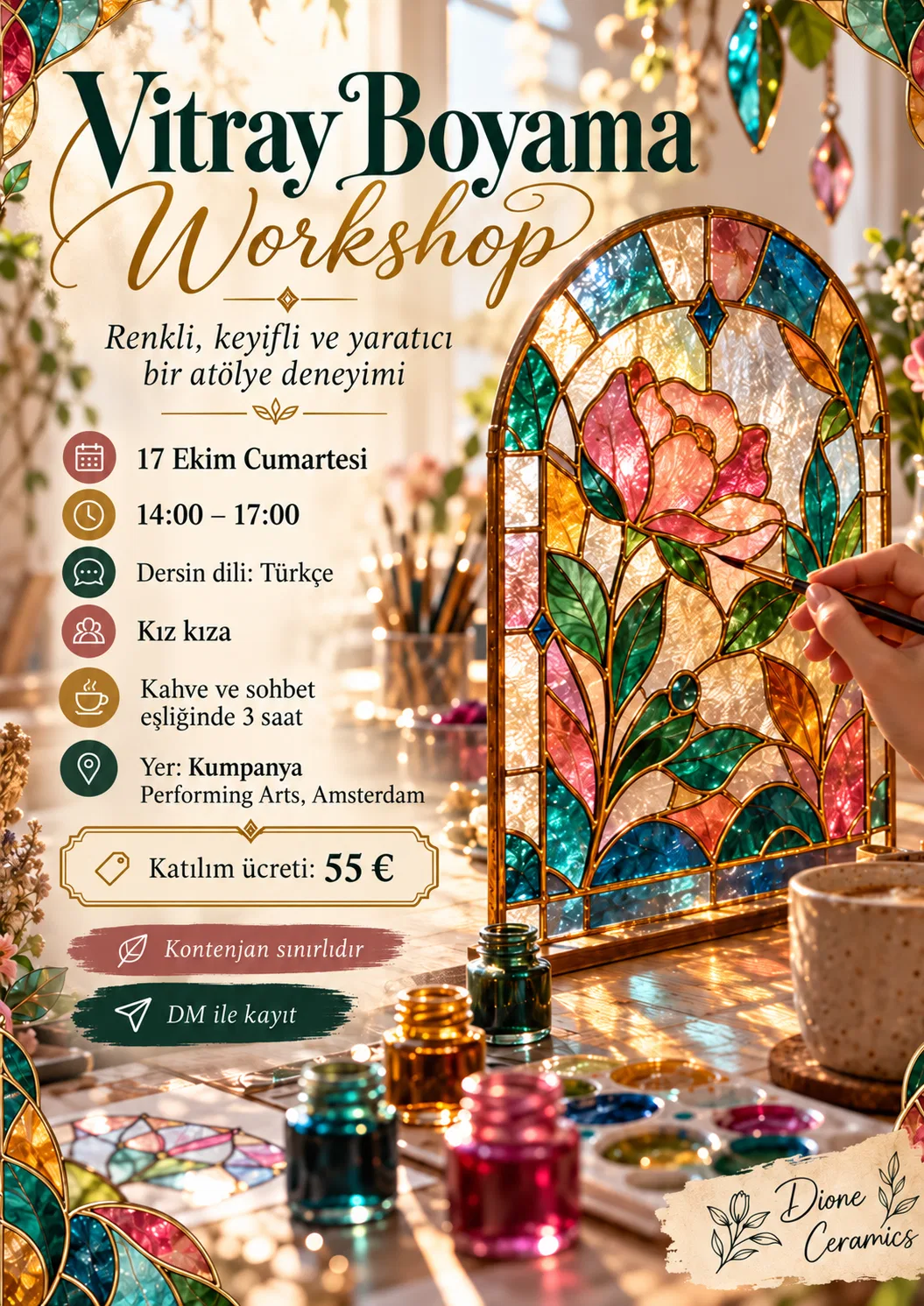 Vitray boyama workshop