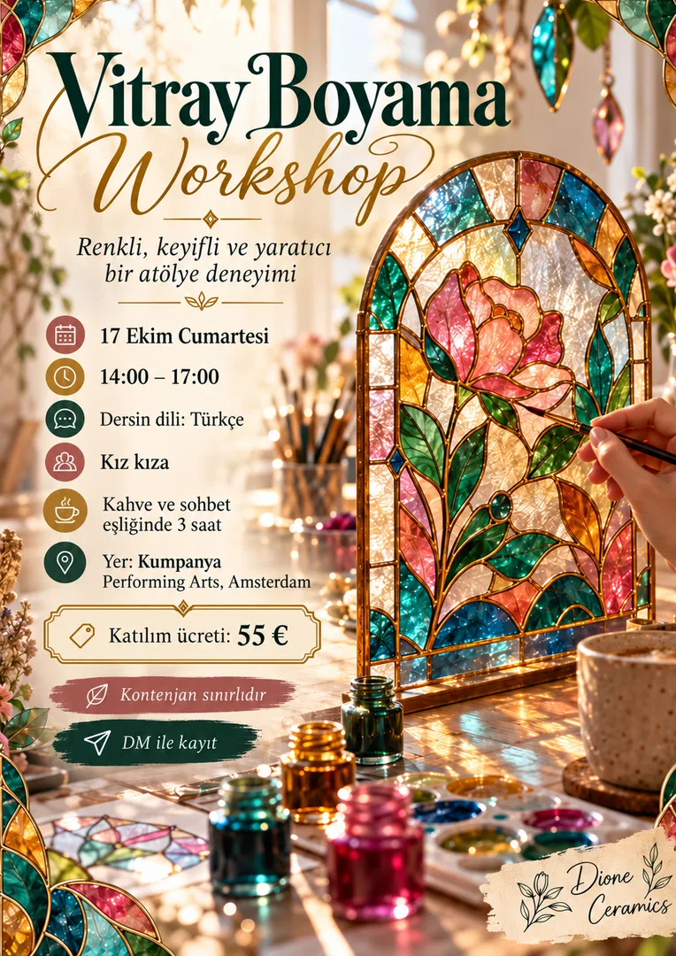 Vitray boyama workshop 